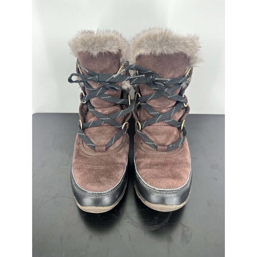 Sorel Tivoli Sport Cattail Women's Waterproof Boots Size 7.5 Brown Lace Up